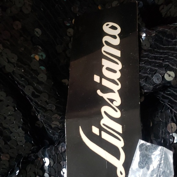 Linsiano Silk sequin dress size large Vintage - Picture 10 of 11